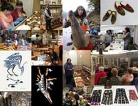 Collage of 15 photos of native artists