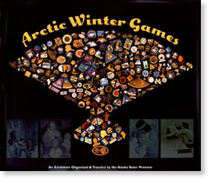 Arctic Winter Games. Collage of Alaska Native icons.