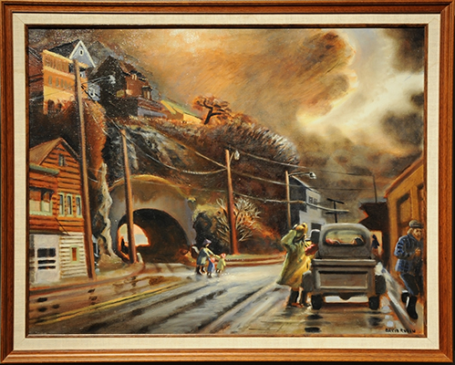 oil painting of Ketchikan